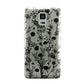 Black Floral Meadow Samsung Galaxy Note 4 Case