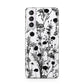Black Floral Meadow Samsung S21 Case