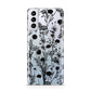 Black Floral Meadow Samsung S21 Plus Case