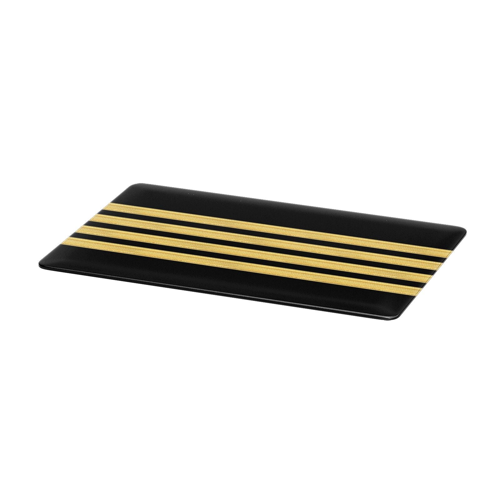 Black Gold Pilot Stripes Apple MacBook Case Only
