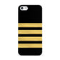 Black Gold Pilot Stripes Apple iPhone 5 Case