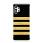 Black Gold Pilot Stripes Samsung A32 5G Case