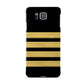 Black Gold Pilot Stripes Samsung Galaxy Alpha Case