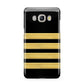 Black Gold Pilot Stripes Samsung Galaxy J5 2016 Case