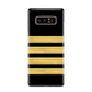 Black Gold Pilot Stripes Samsung Galaxy Note 8 Case