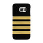 Black Gold Pilot Stripes Samsung Galaxy S6 Edge Case