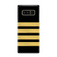 Black Gold Pilot Stripes Samsung Galaxy S8 Case