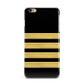 Black Gold Pilot Stripes iPhone 6 Plus 3D Snap Case on Gold Phone