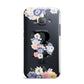 Black Initial Floral Samsung Galaxy J1 2016 Case