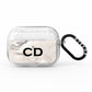 Black Initials Yellow Marble AirPods Pro Glitter Case