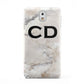 Black Initials Yellow Marble Samsung Galaxy Note 3 Case