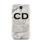 Black Initials Yellow Marble Samsung Galaxy S4 Case