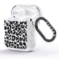 Black Leopard Print AirPods Glitter Case Side Image