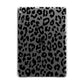 Black Leopard Print Apple iPad Grey Case