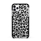Black Leopard Print Apple iPhone 11 Pro Max in Silver with Black Impact Case