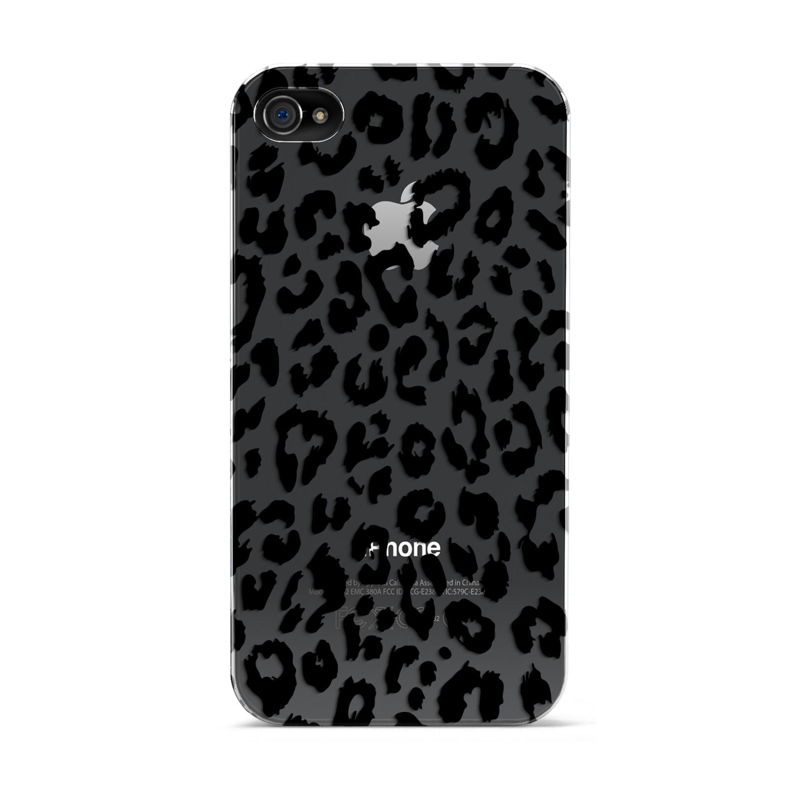Black Leopard Print Apple iPhone 4s Case