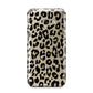 Black Leopard Print Samsung Galaxy A3 2017 Case on gold phone