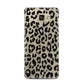 Black Leopard Print Samsung Galaxy A5 2016 Case on gold phone