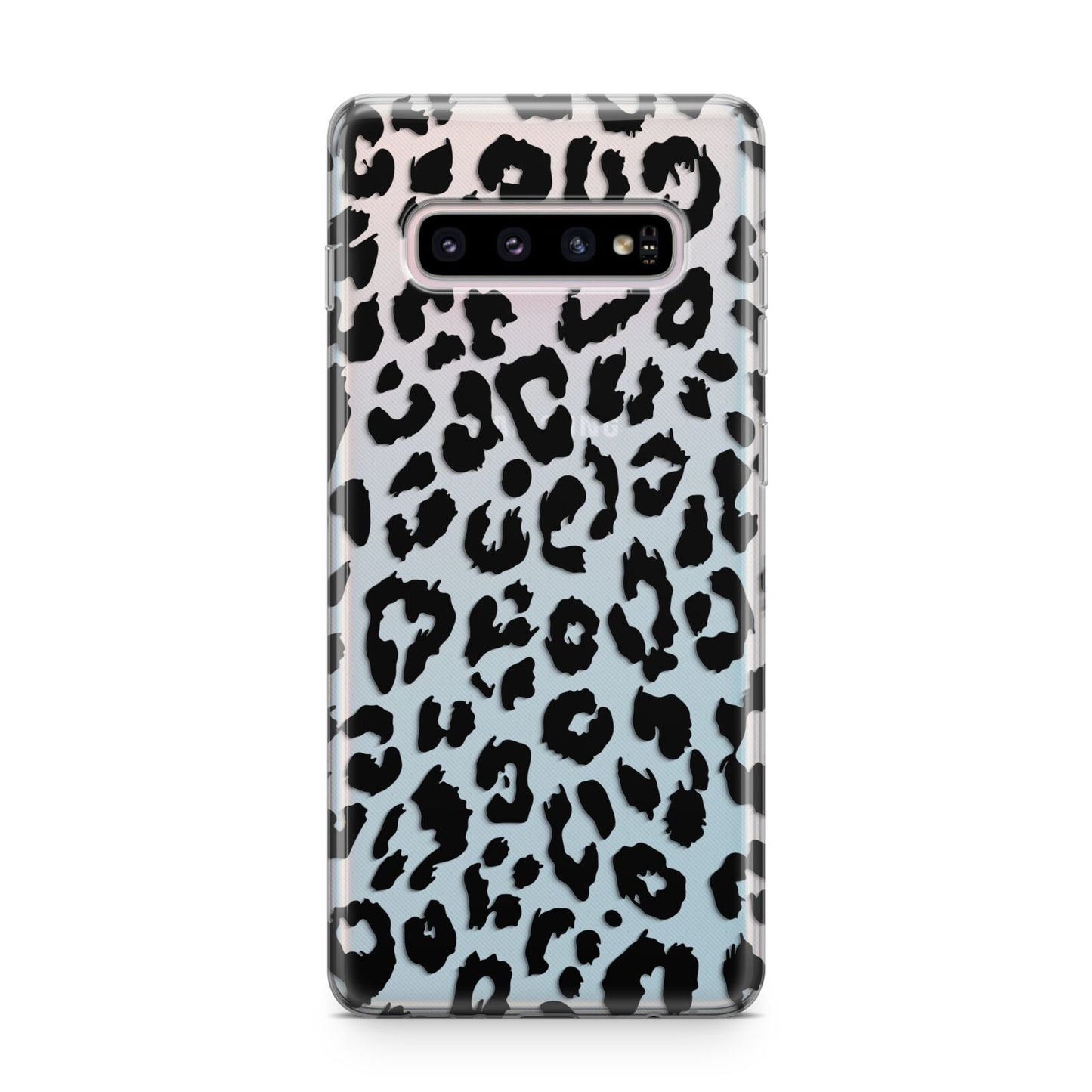 Black Leopard Print Samsung Galaxy S10 Plus Case