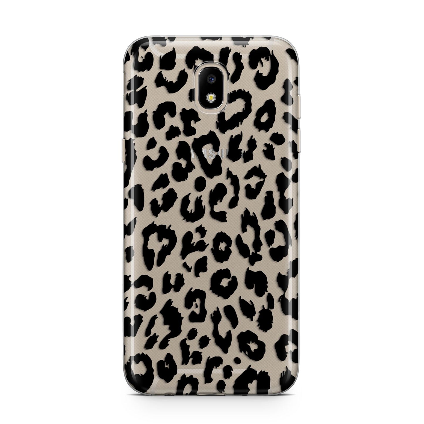 Black Leopard Print Samsung J5 2017 Case