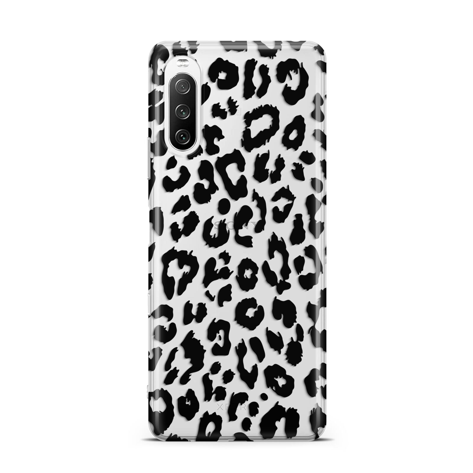 Black Leopard Print Sony Xperia 10 III Case