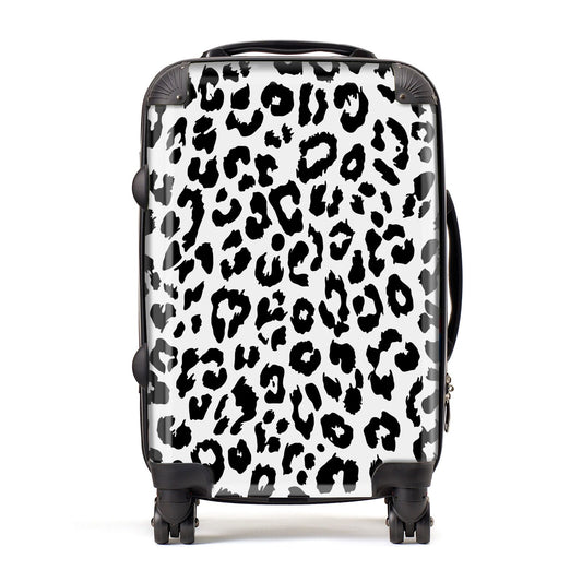 Black Leopard Print Suitcase