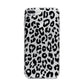 Black Leopard Print iPhone 7 Plus Bumper Case on Silver iPhone