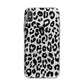 Black Leopard Print iPhone X Bumper Case on Silver iPhone Alternative Image 1