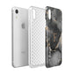 Black Marble Apple iPhone XR White 3D Tough Case Expanded view