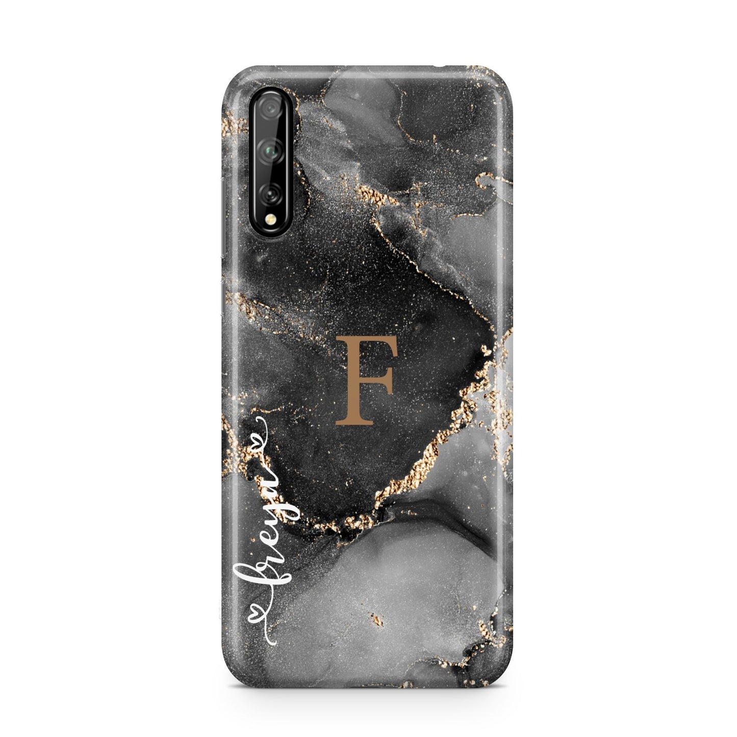 Black Marble Huawei Enjoy 10s Phone Case