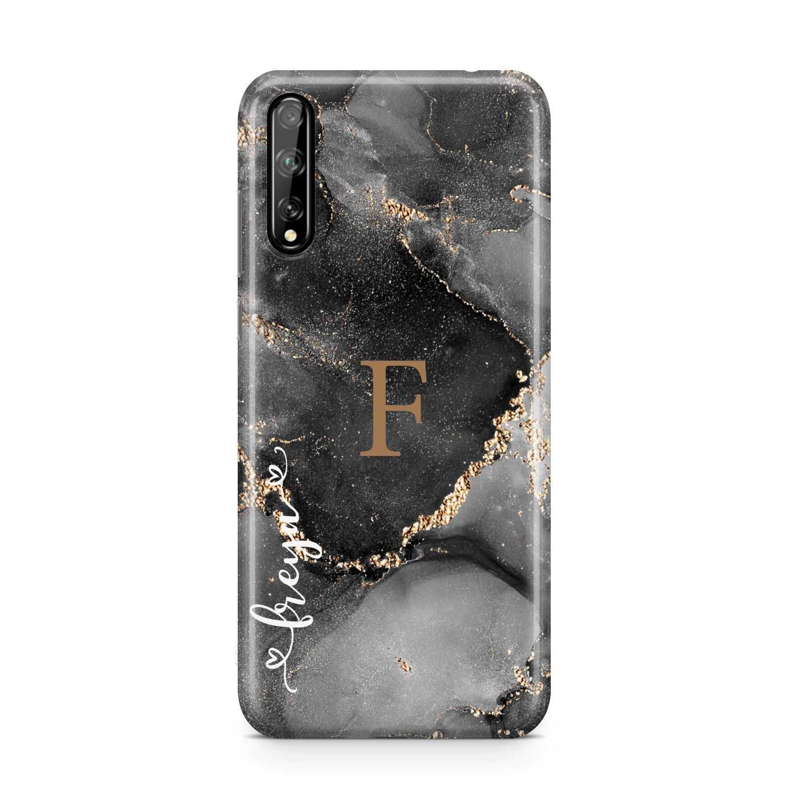 Black Marble Huawei Enjoy 10s Phone Case