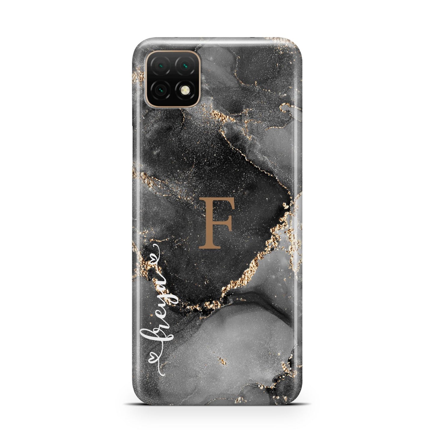 Black Marble Huawei Enjoy 20 Phone Case