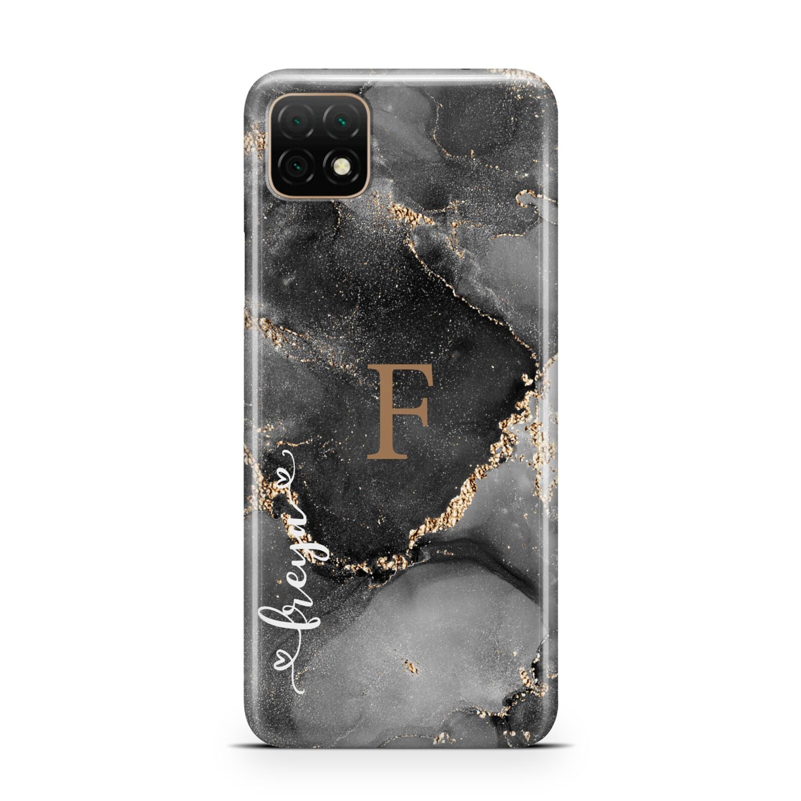 Black Marble Huawei Enjoy 20 Phone Case