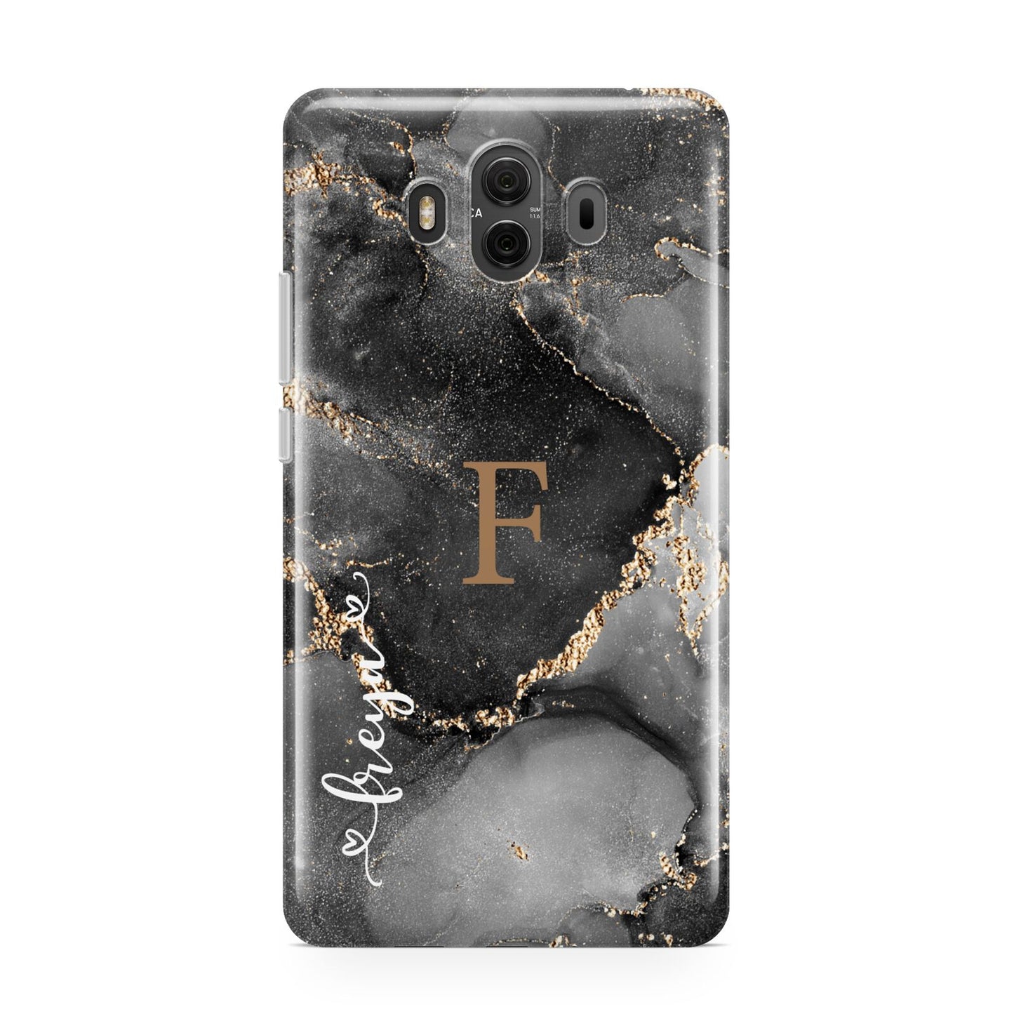 Black Marble Huawei Mate 10 Protective Phone Case