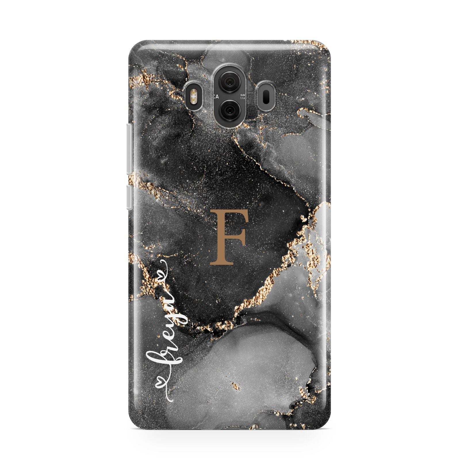 Black Marble Huawei Mate 10 Protective Phone Case