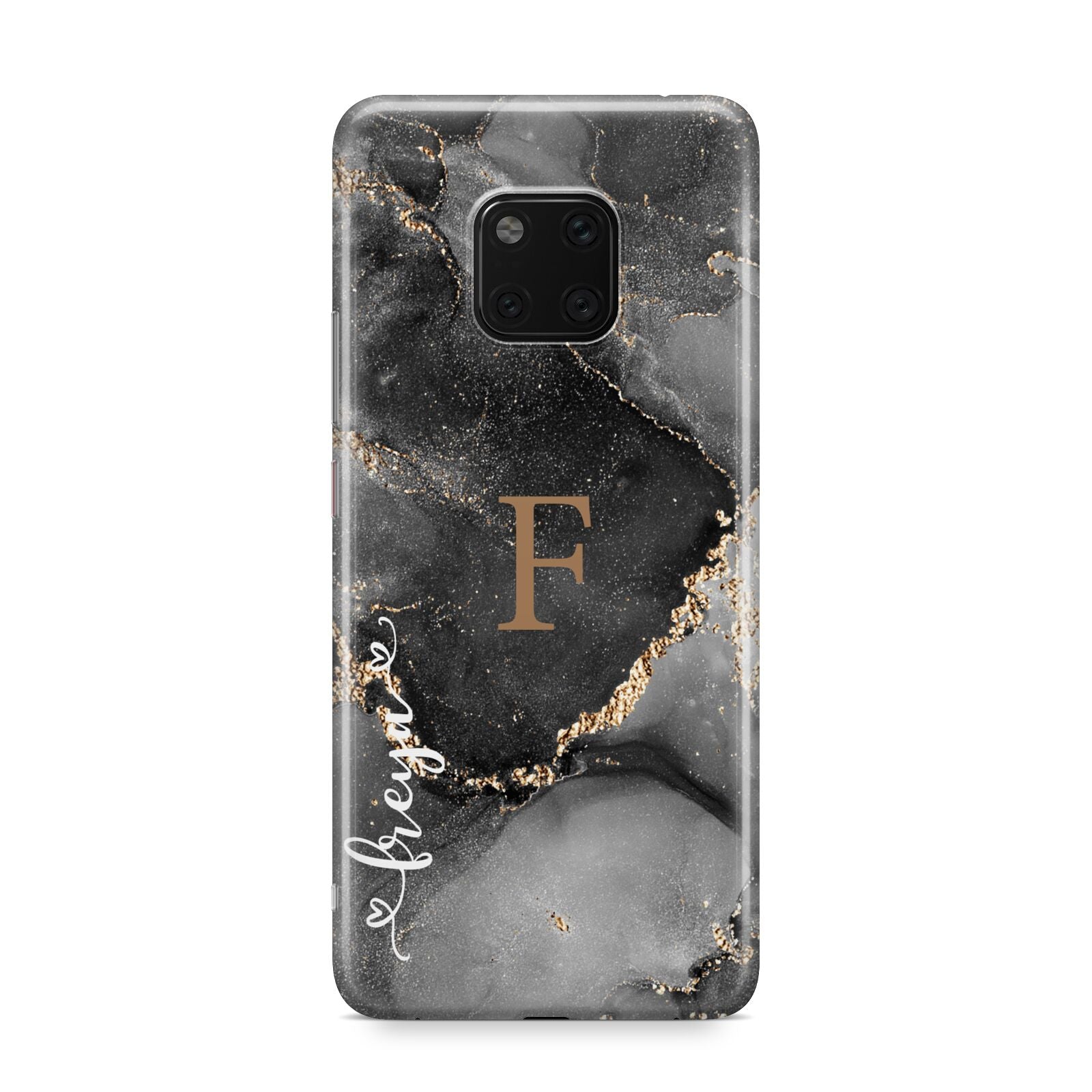 Black Marble Huawei Mate 20 Pro Phone Case