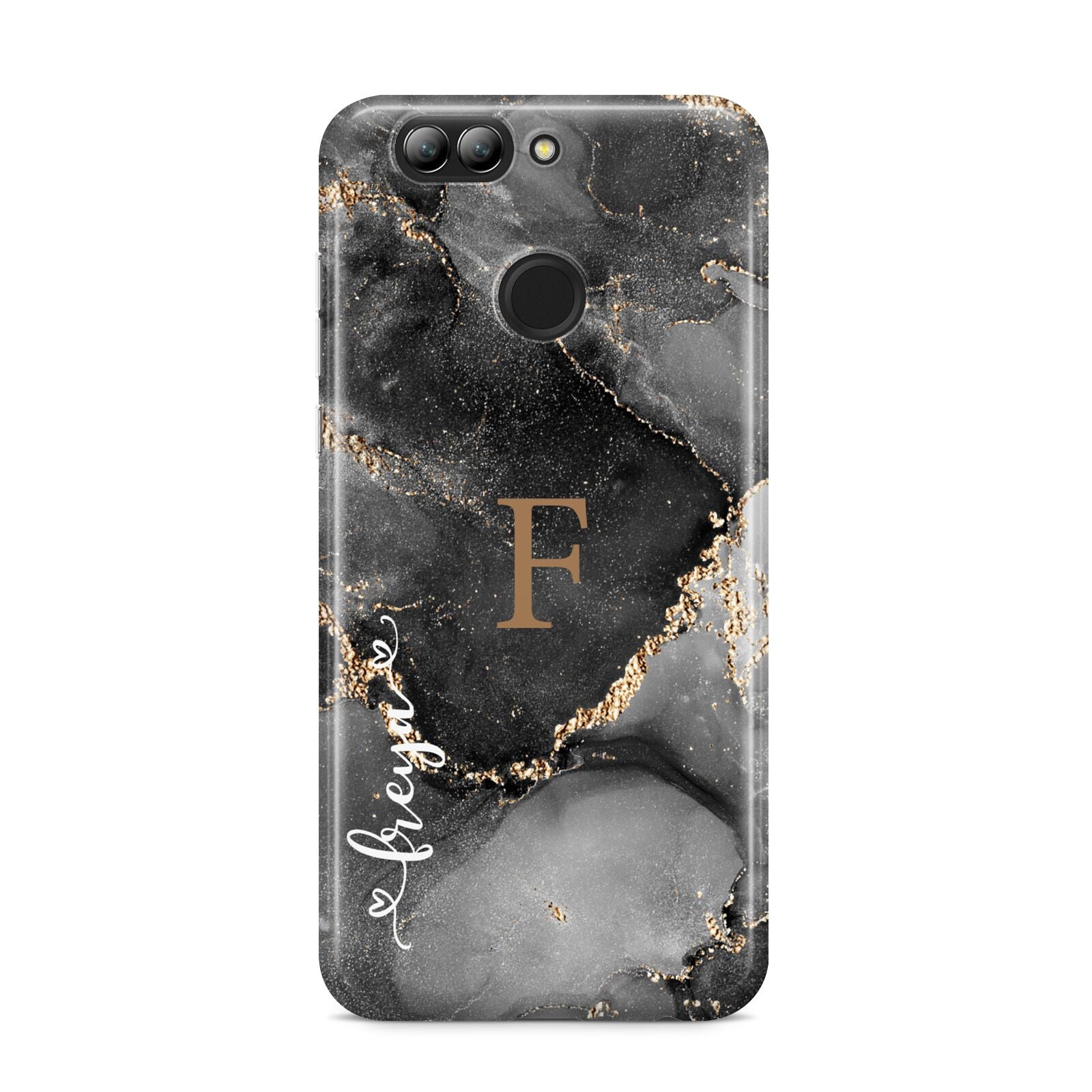 Black Marble Huawei Nova 2s Phone Case