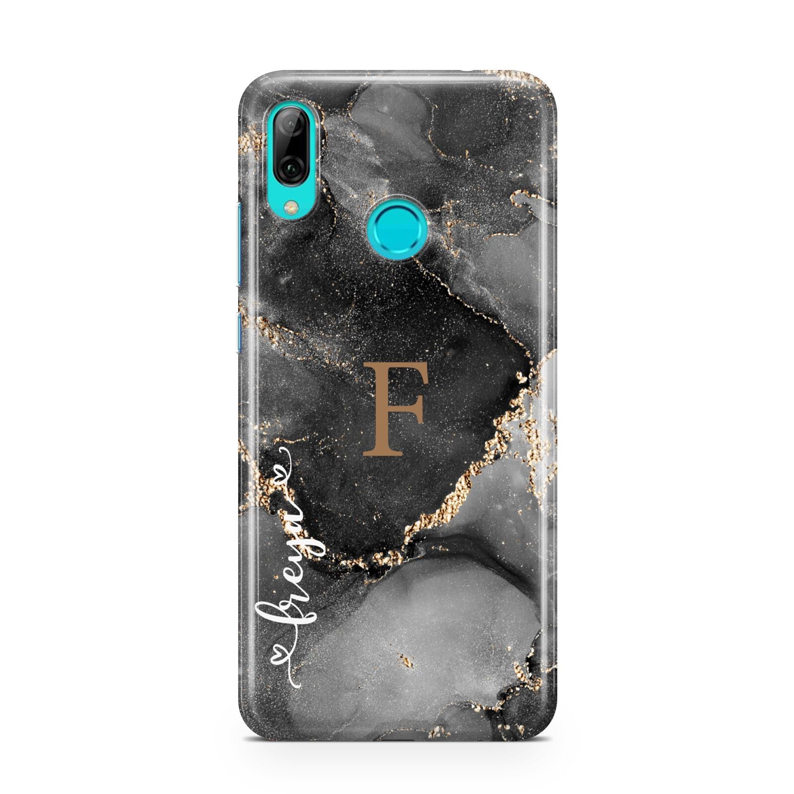Black Marble Huawei P Smart 2019 Case