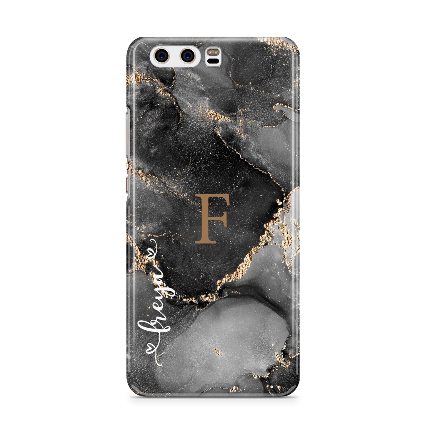 Black Marble Huawei P10 Phone Case