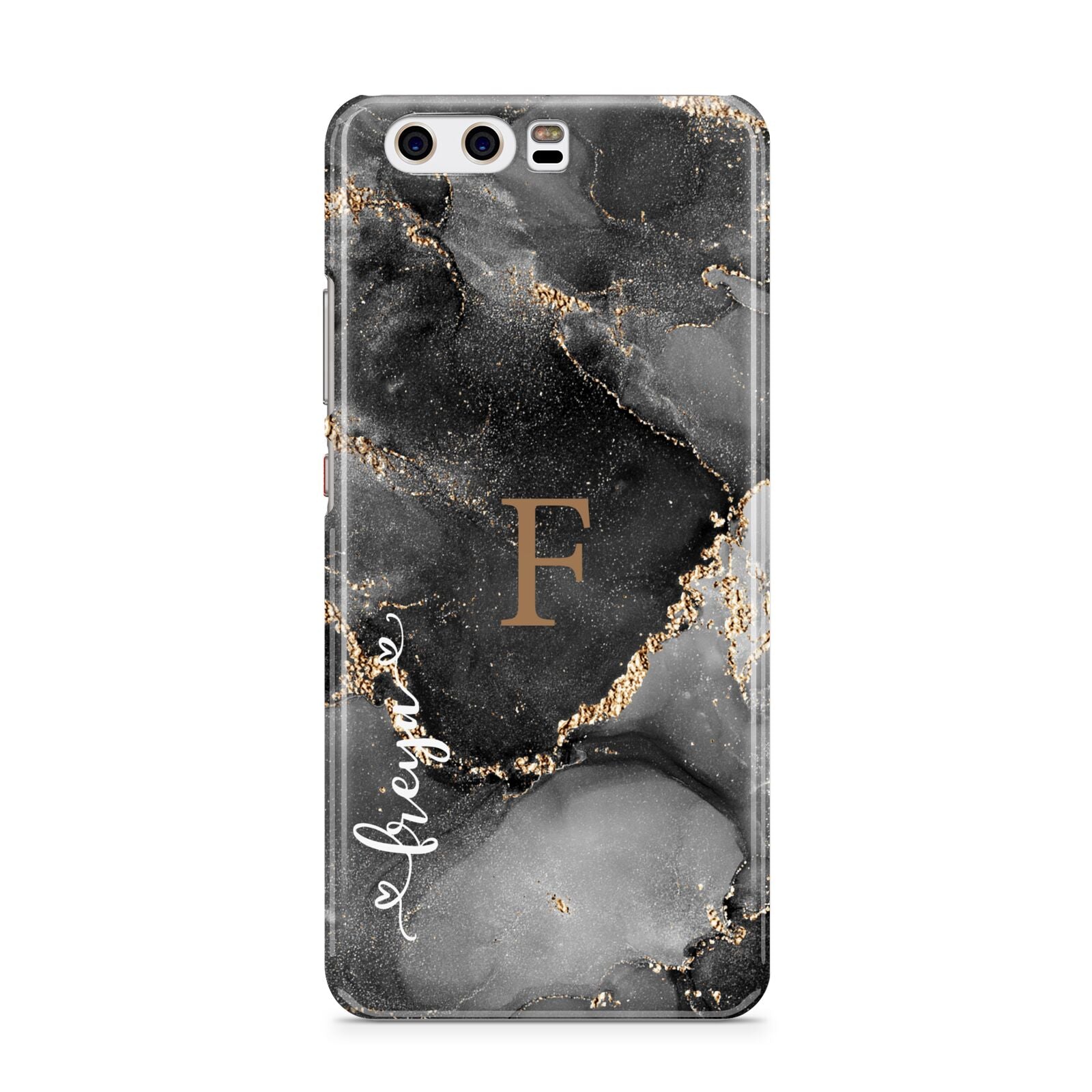 Black Marble Huawei P10 Phone Case