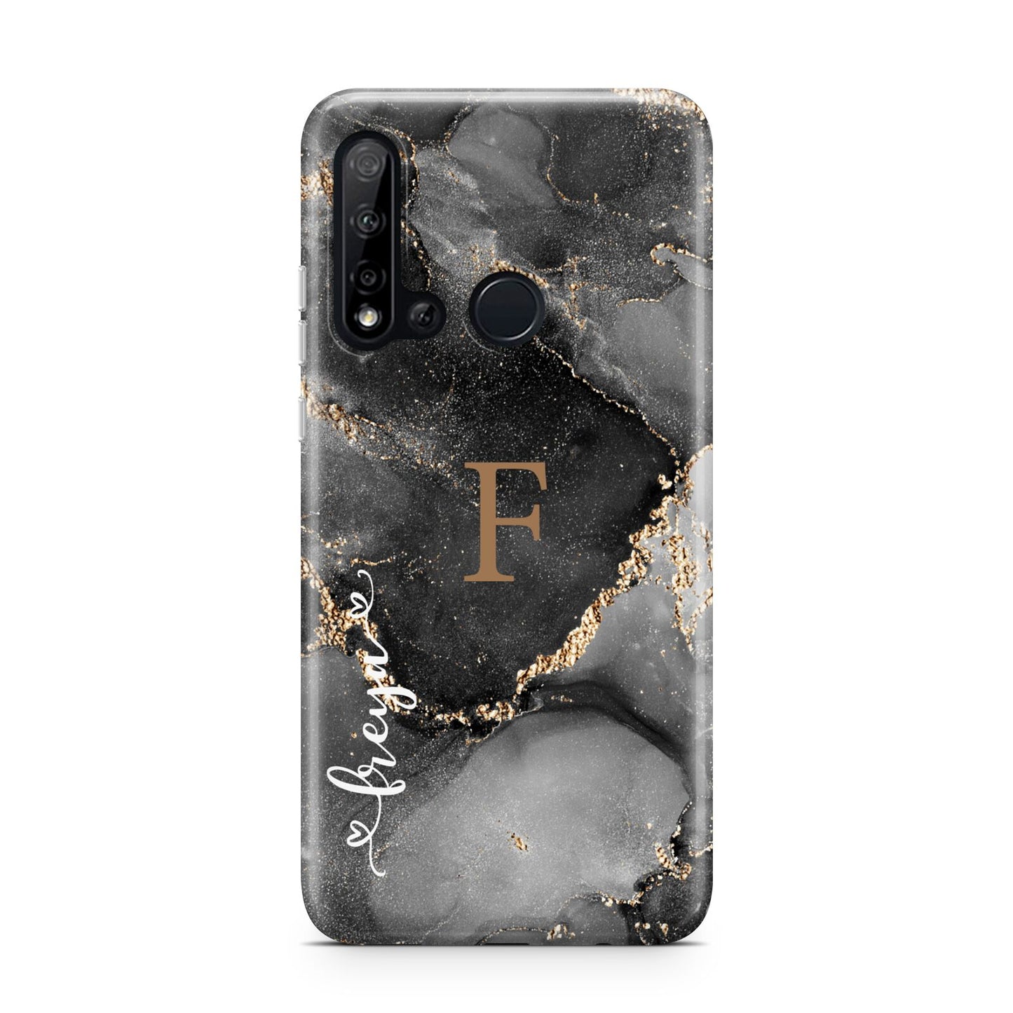 Black Marble Huawei P20 Lite 5G Phone Case