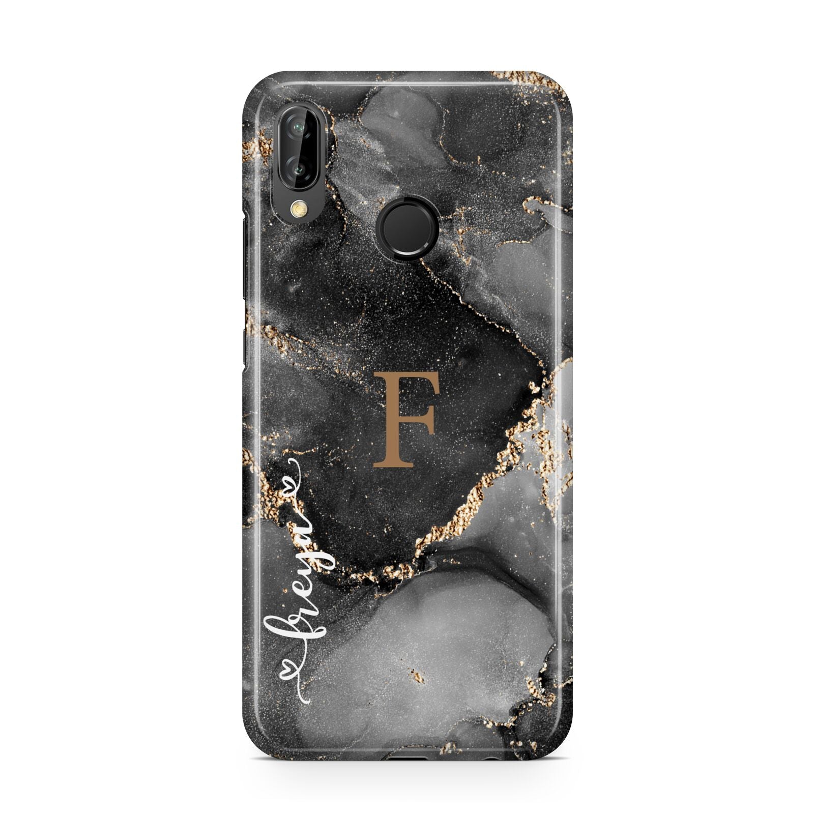 Black Marble Huawei P20 Lite Phone Case