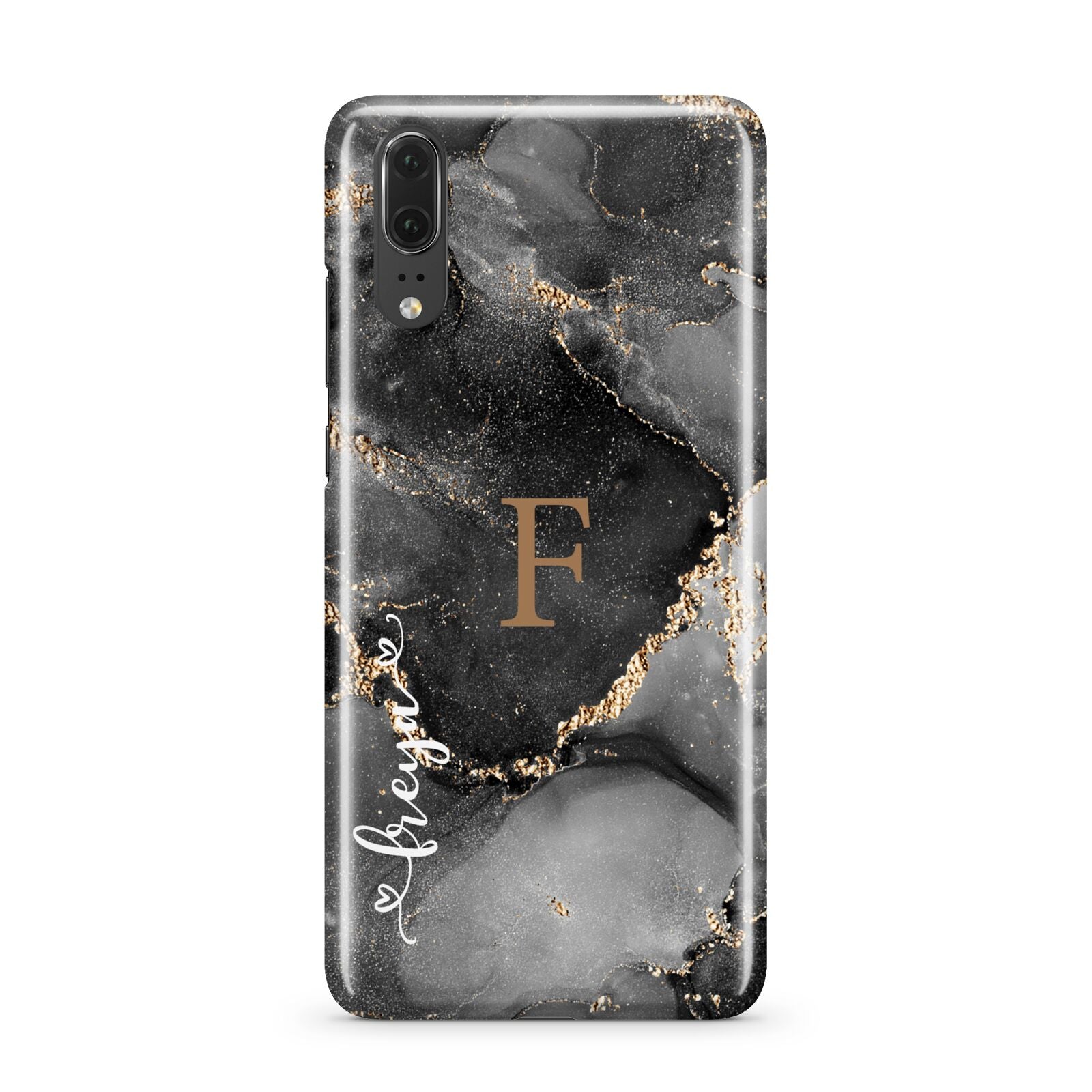 Black Marble Huawei P20 Phone Case