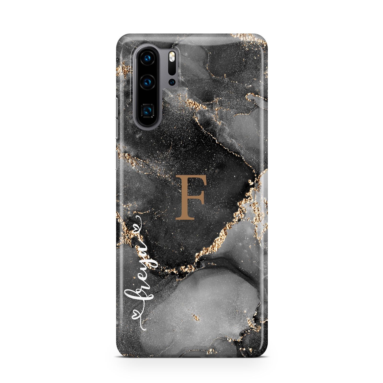 Black Marble Huawei P30 Pro Phone Case