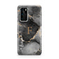 Black Marble Huawei P40 Phone Case