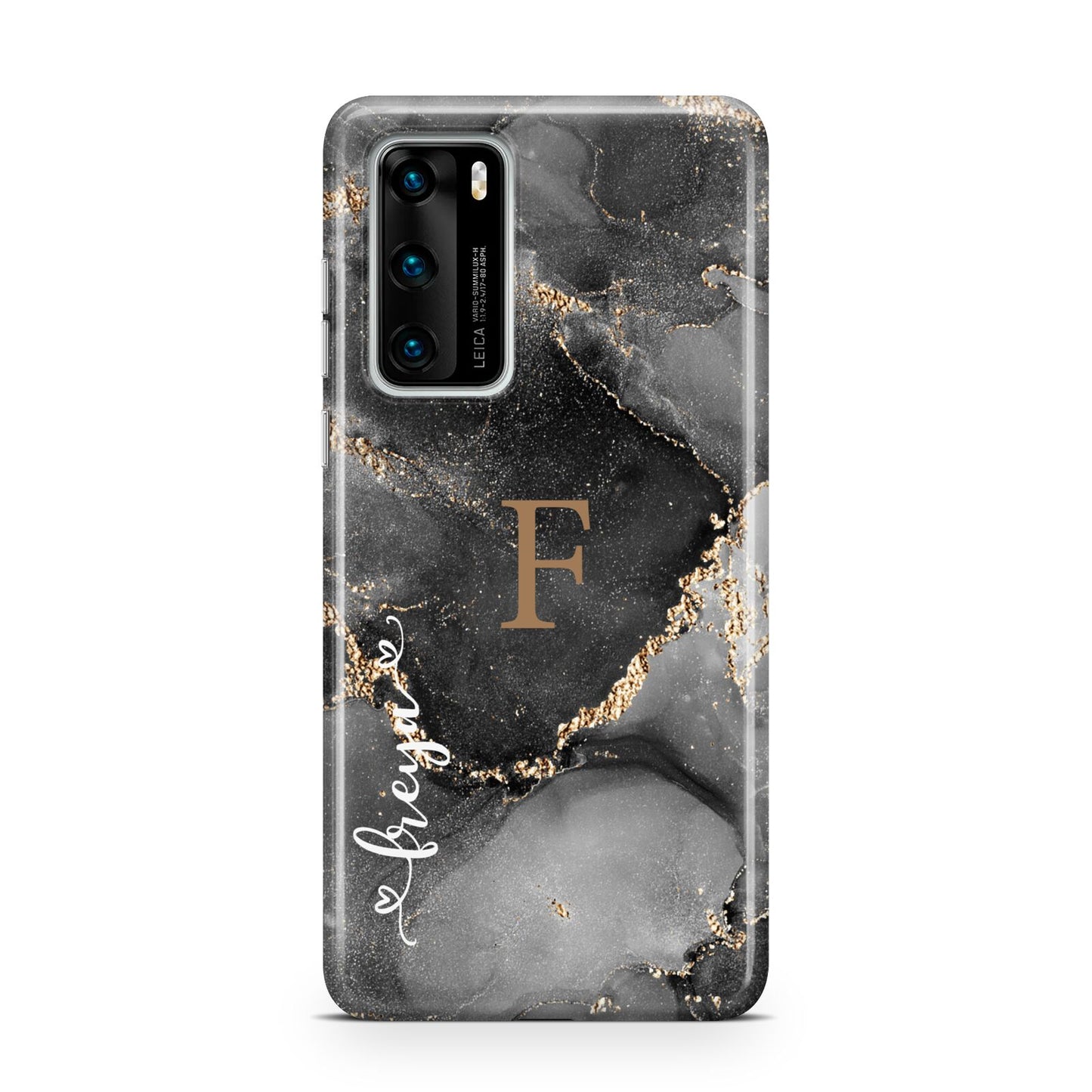 Black Marble Huawei P40 Phone Case