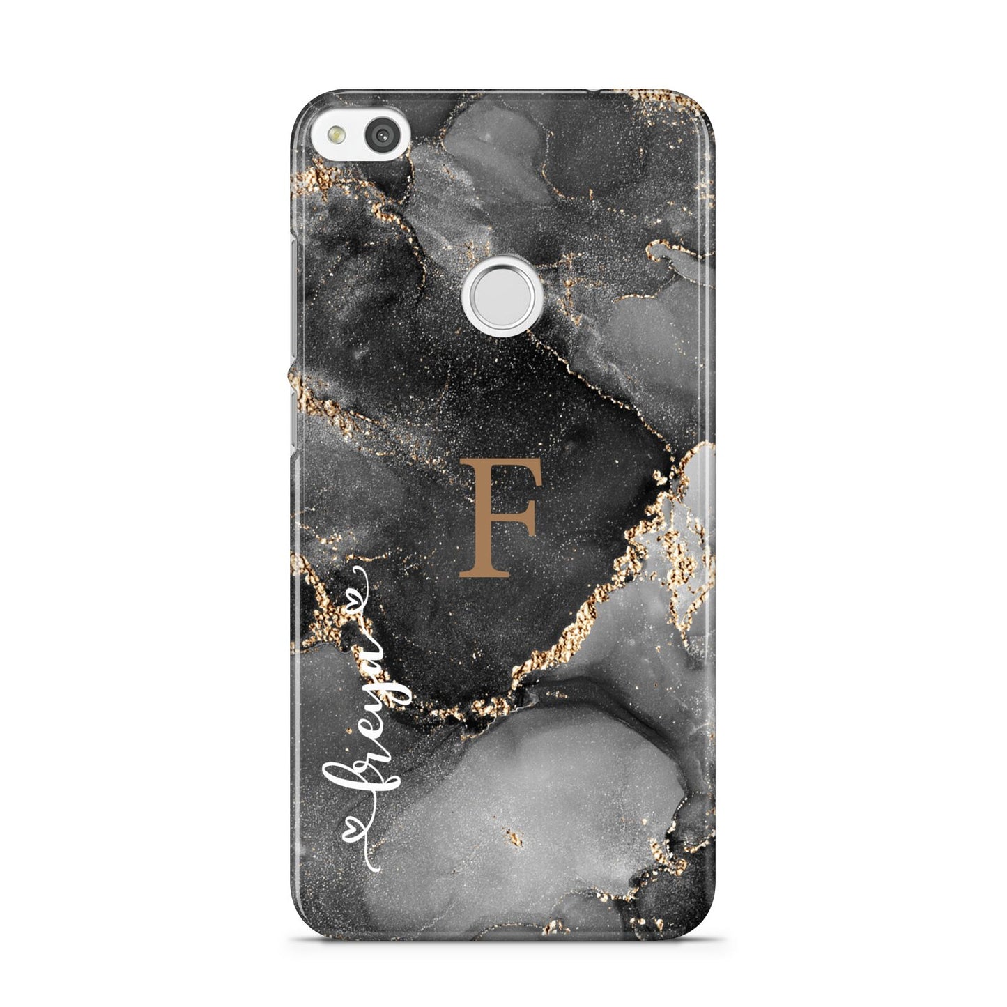 Black Marble Huawei P8 Lite Case