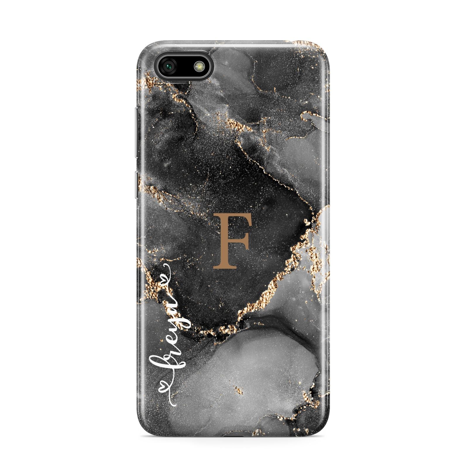 Black Marble Huawei Y5 Prime 2018 Phone Case