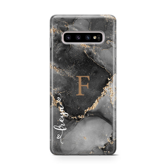 Black Marble Protective Samsung Galaxy Case