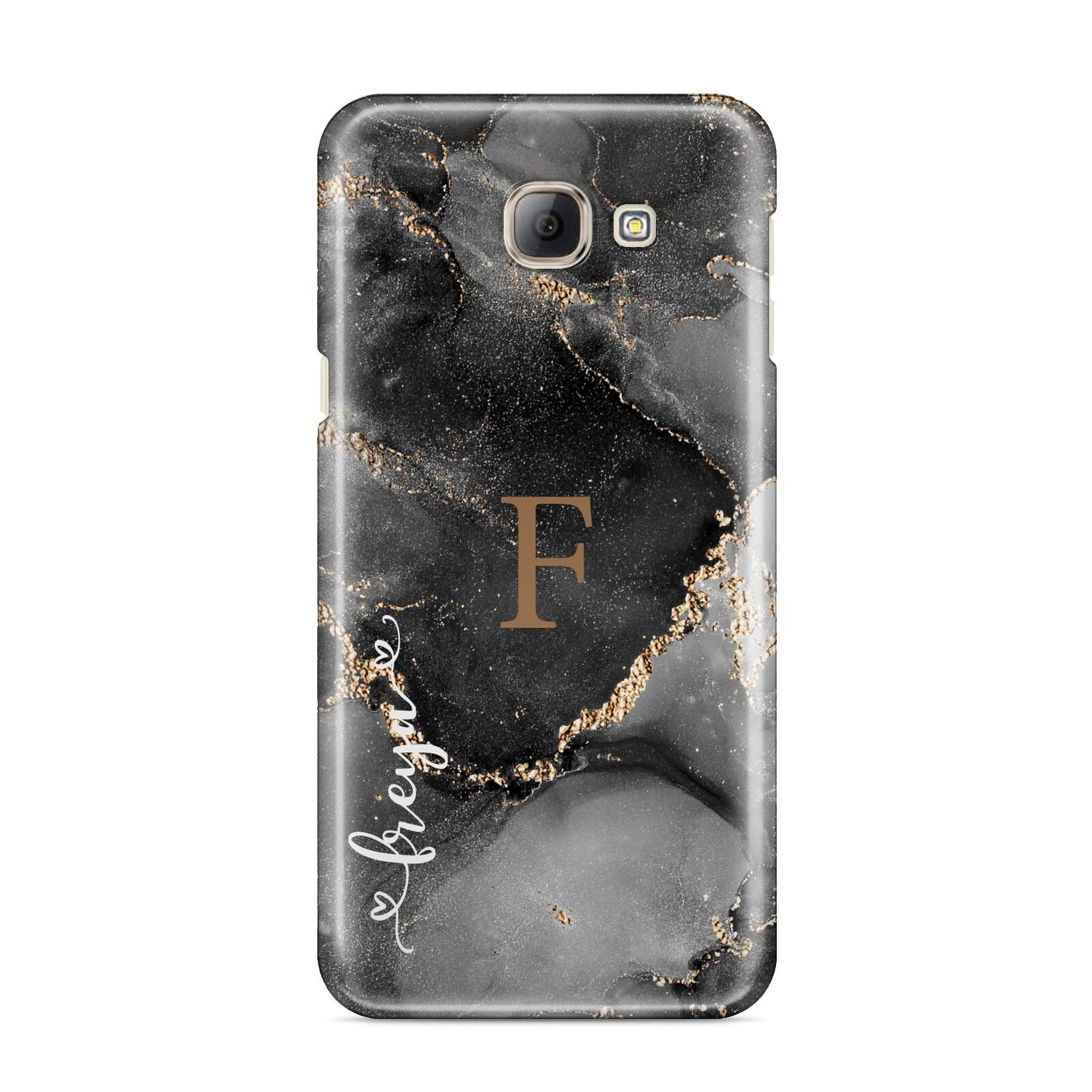 Black Marble Samsung Galaxy A8 2016 Case